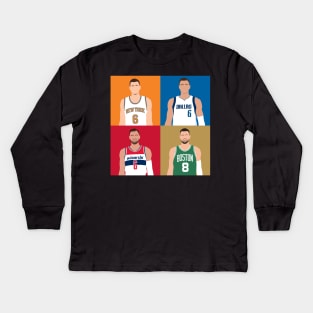 KRISTAPS PORZINGIS Kids Long Sleeve T-Shirt